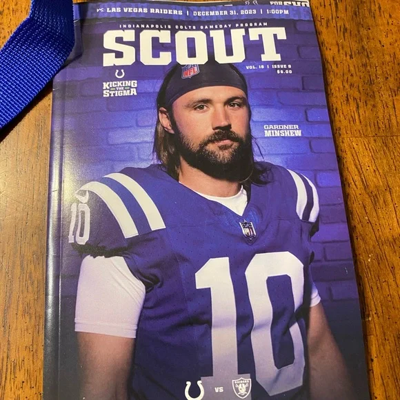 Clear concert event bag. In Indianapolis Colts blue colored straps. NFL football - Picture 8 of 8